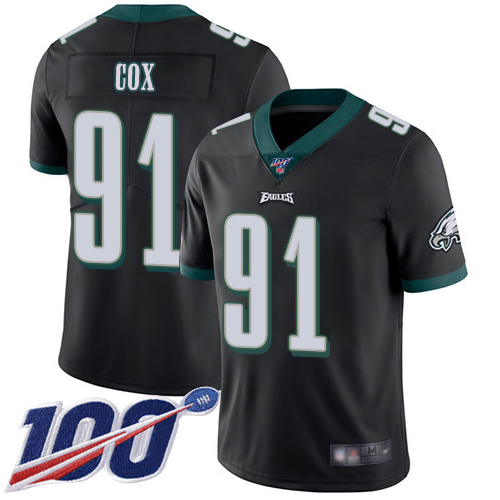 Men Philadelphia Eagles 91 Fletcher Cox Black Alternate Vapor Untouchable NFL Jersey Limited Player